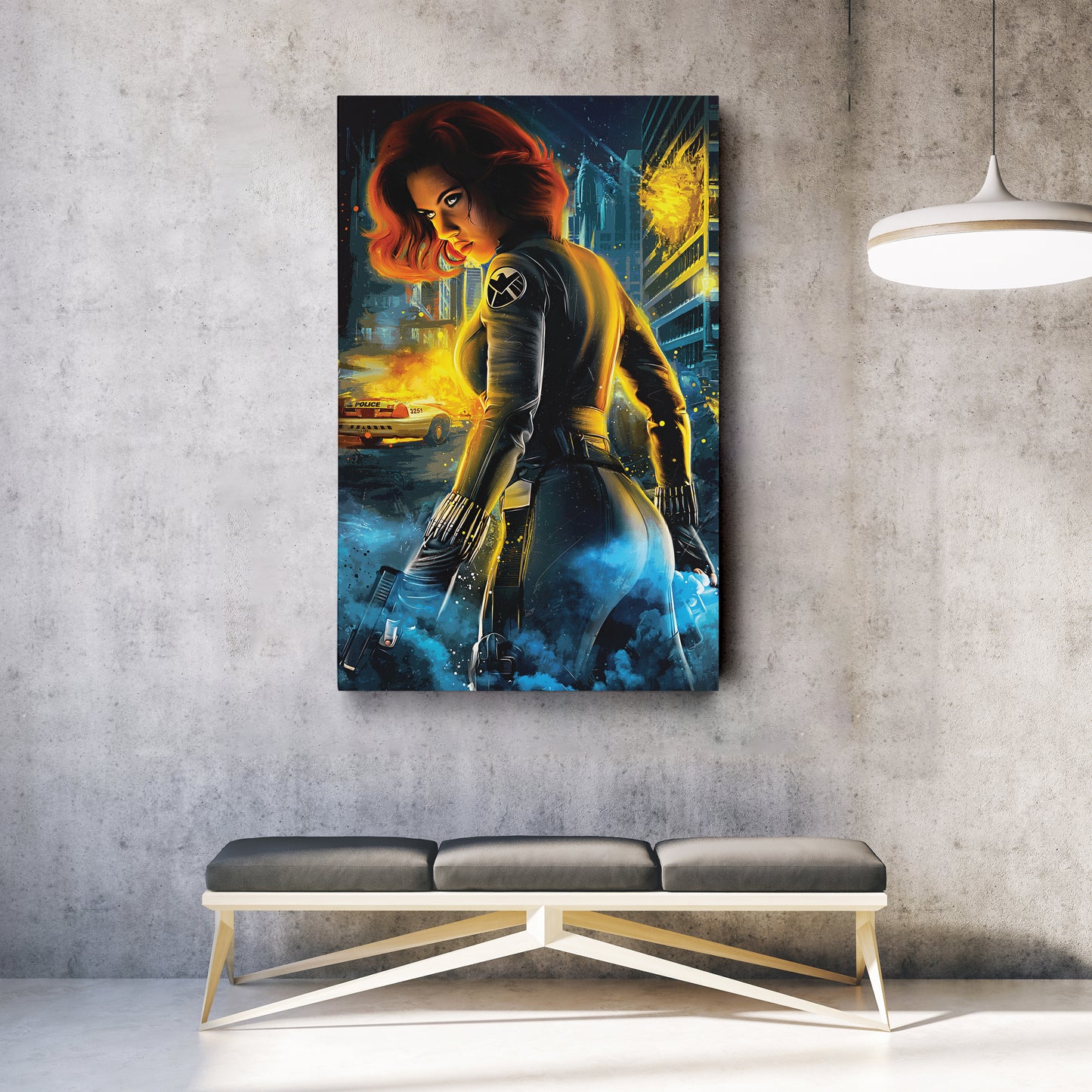 Black Widow Canvas Print | Marvel Superhero Wall Art