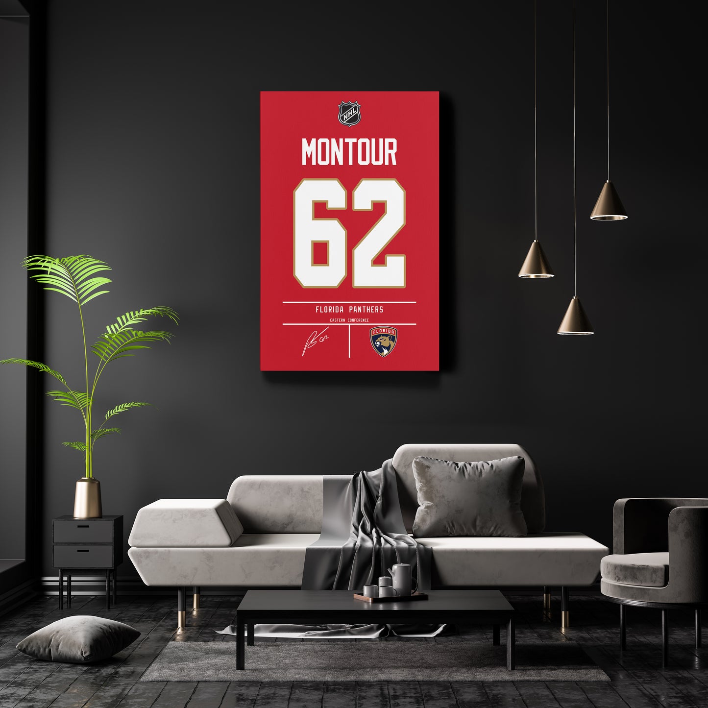 Brandon Montour Panthers Jersey Canvas Print | Wall Art Decor