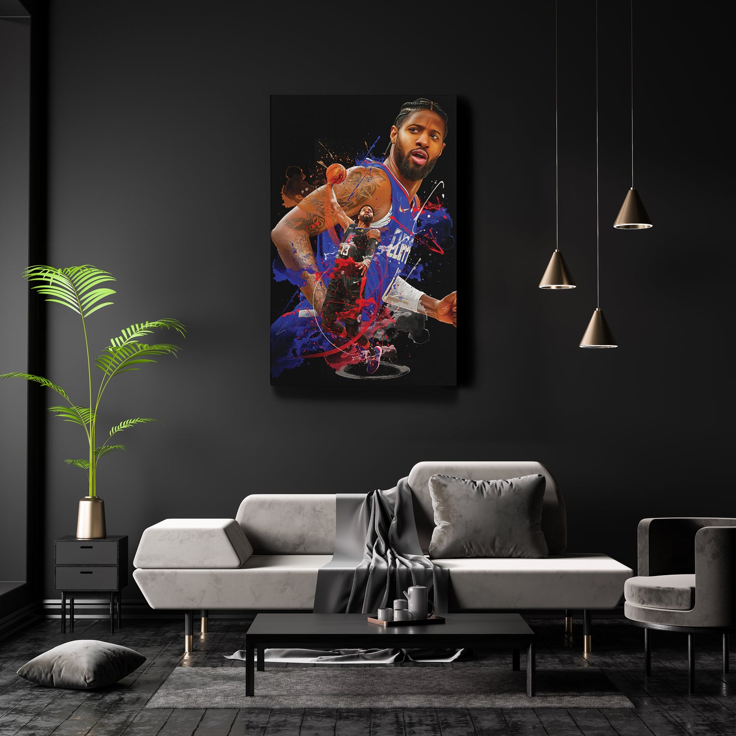 Paul George Clippers Canvas Print | Los Angeles Basketball Wall Art