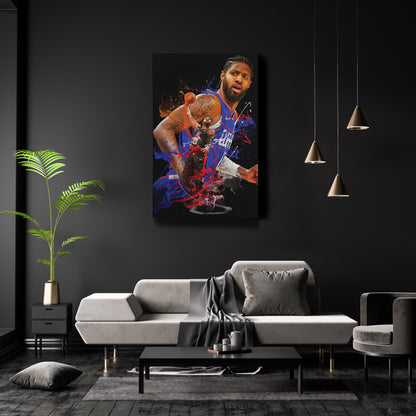 Paul George Clippers Canvas Print | Los Angeles Basketball Wall Art