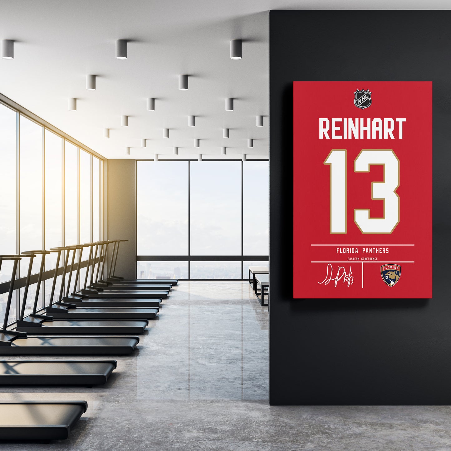 Sam Reinhart Panthers Jersey Canvas Print | Wall Art Decor