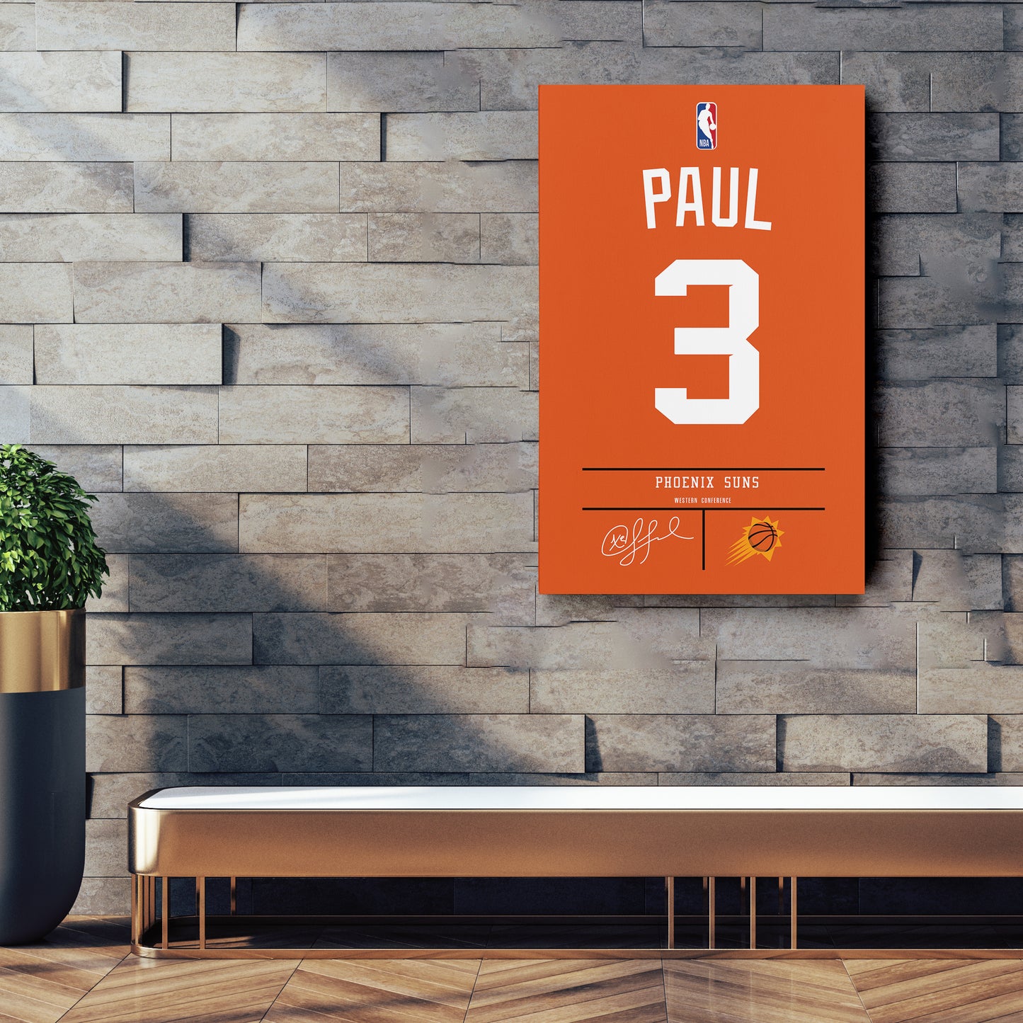 Chris Paul Suns Jersey Canvas Print | Wall Art Decor
