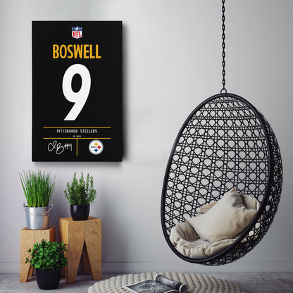 Chris Boswell Pittsburgh Steelers Jersey Canvas Wall Art