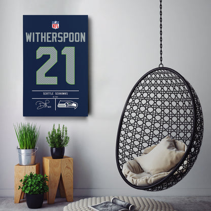 Devon Witherspoon Seattle Seahawks Jersey Canvas Wall Art