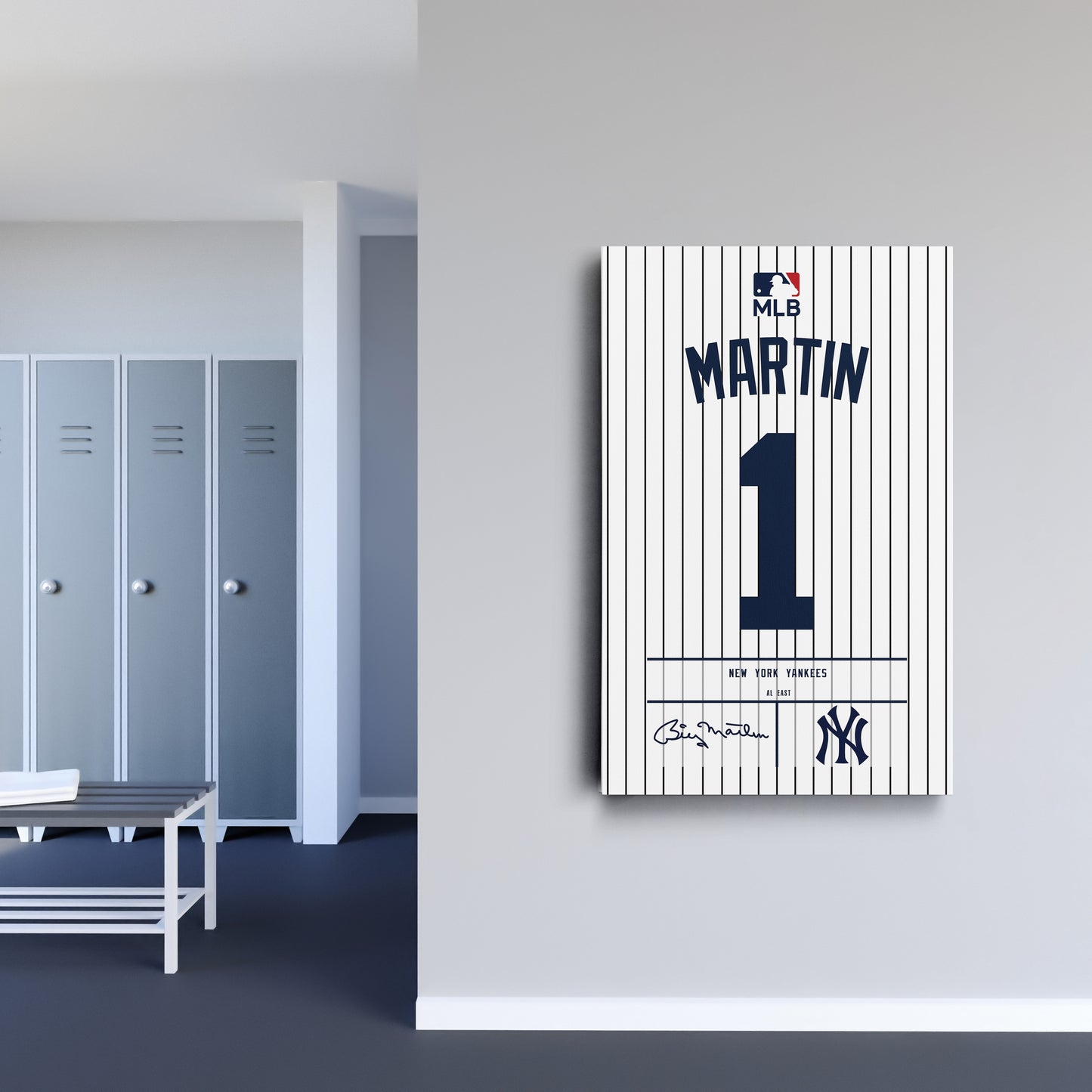 Billy Martin Yankees Jersey Canvas Print | Wall Art Decor