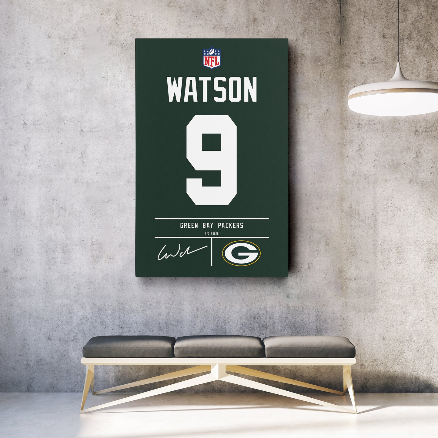Christian Watson Packers Jersey Canvas Print | Wall Art Decor