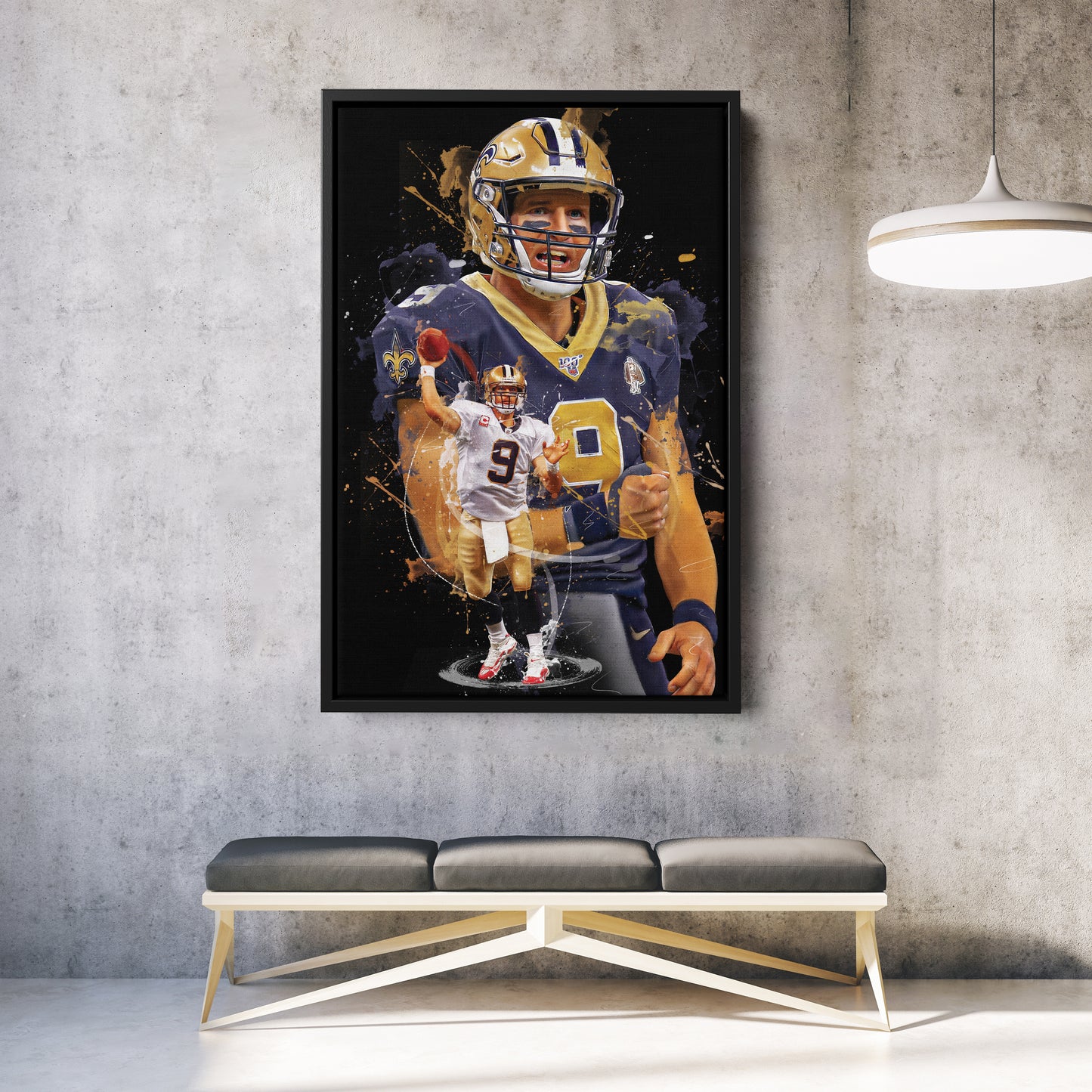 Drew Brees Saints Canvas Print | New Orleans Football Wall Art