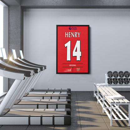 Thierry Henry Arsenal Jersey Canvas Print | Wall Art Decor