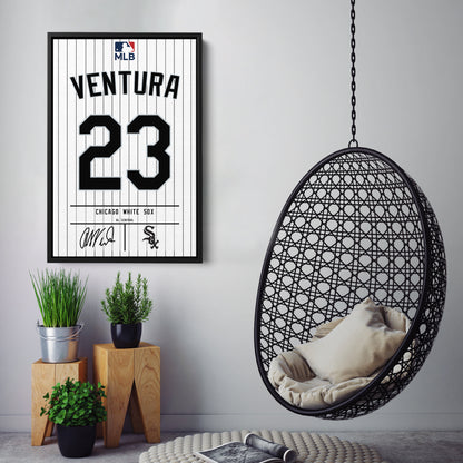 Robin Ventura Chicago White Sox Jersey Canvas Wall Art