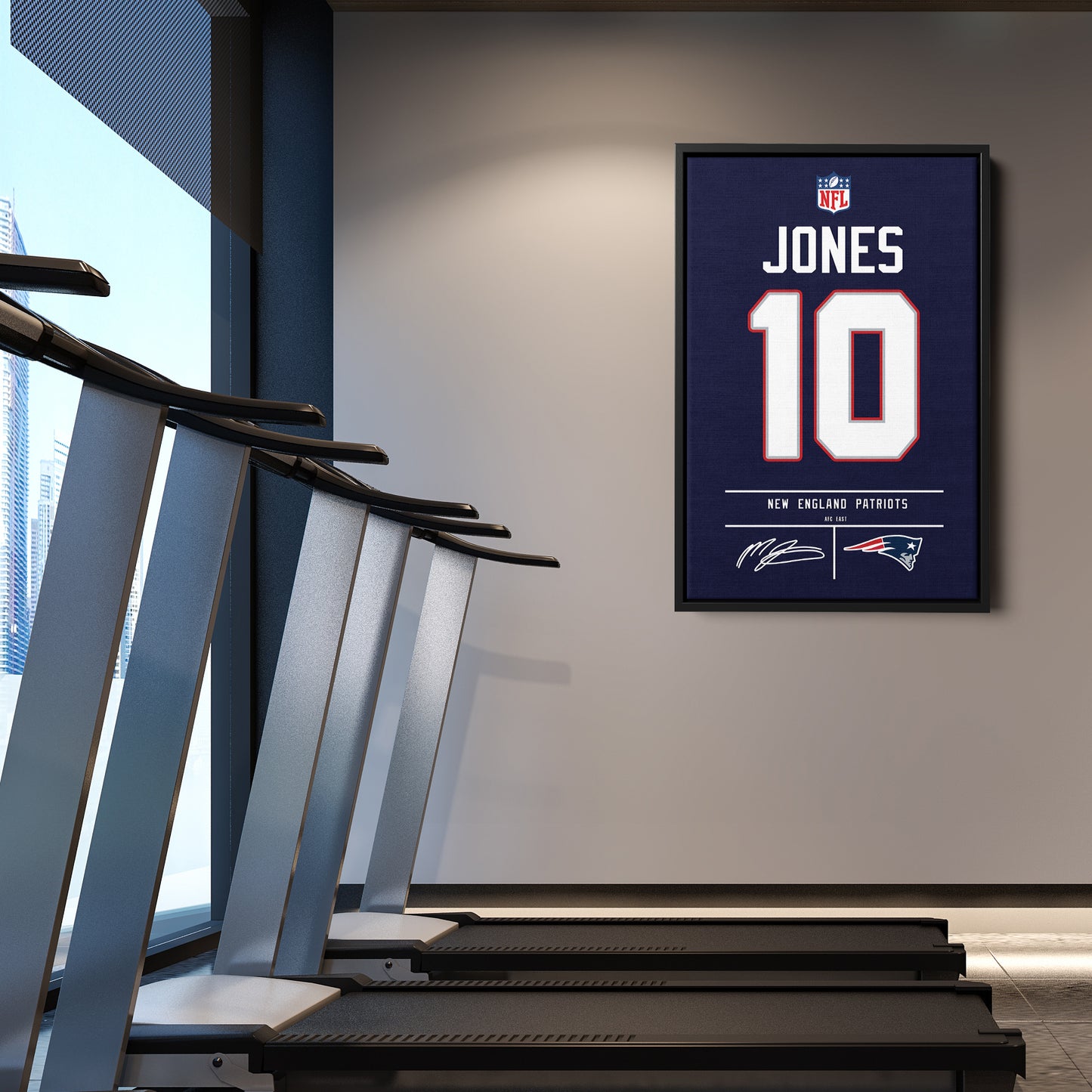 Mac Jones Patriots Jersey Canvas Print | Wall Art Decor