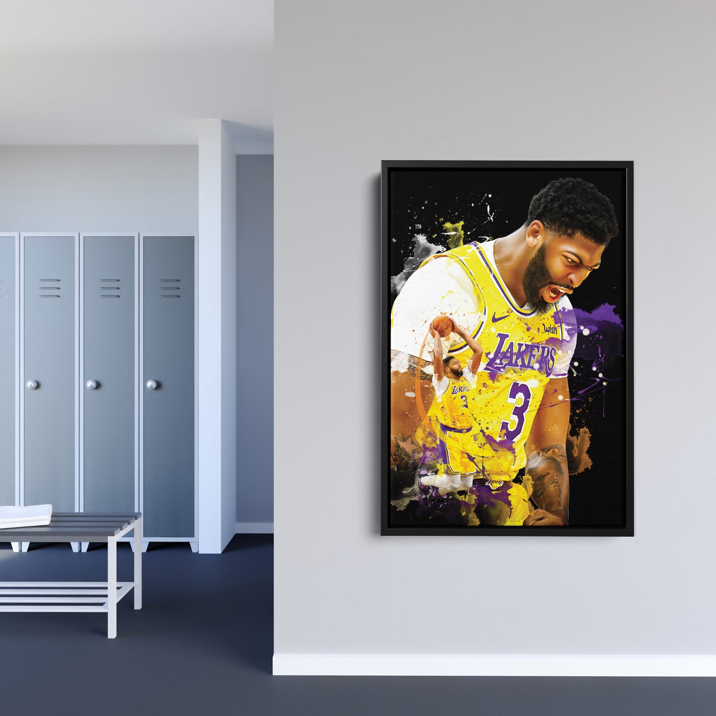 Anthony Davis Lakers Canvas Print | Los Angeles Basketball Wall Art