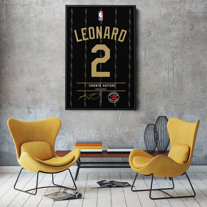 Kawhi Leonard Raptors Jersey Canvas Print | Wall Art Decor