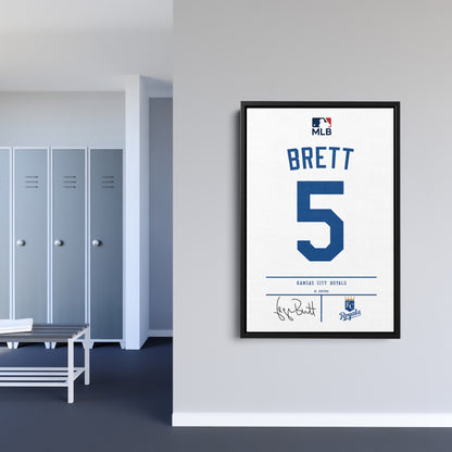 George Brett Kansas City Royals Jersey Canvas Print | Wall Art Decor