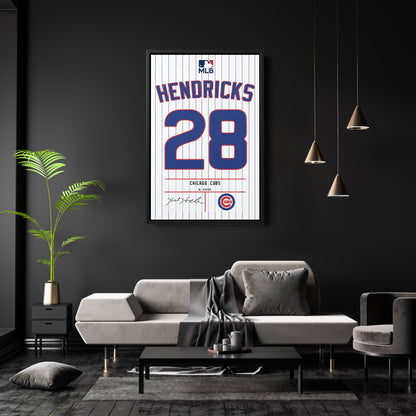 Kyle Hendricks Cubs Jersey Canvas Print | Wall Art Decor
