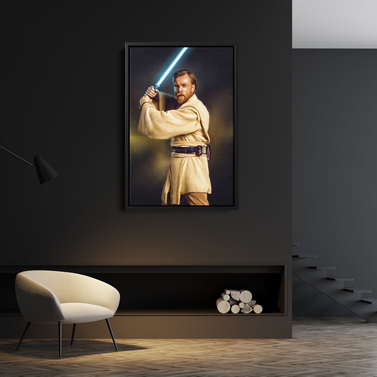 Obi-Wan Kenobi Canvas Print | Star Wars Jedi Master Wall Art