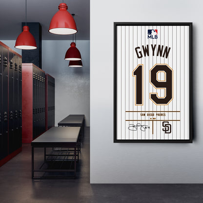 Tony Gwynn Jersey San Diego Padres Jersey Canvas Wall Art