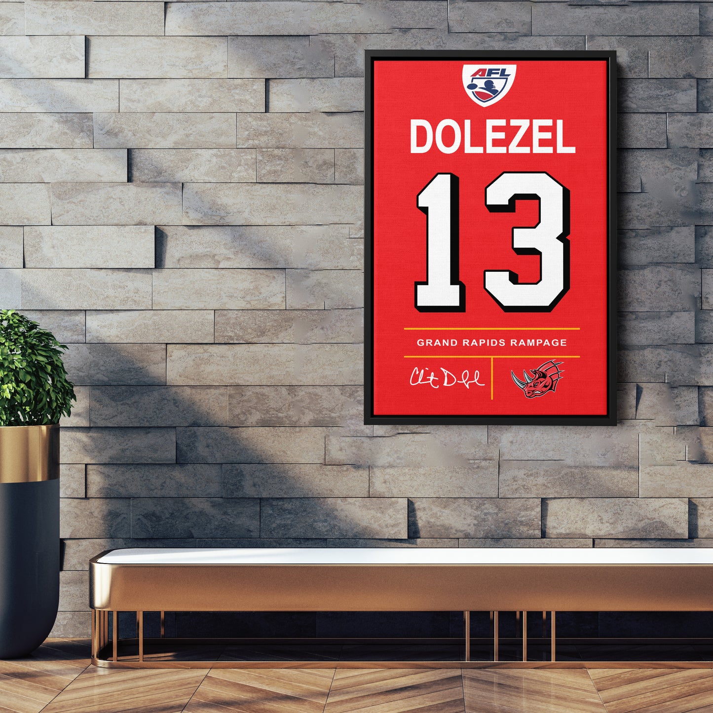 Clint Dolezel Rampage Jersey Canvas Print | Wall Art Decor
