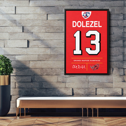 Clint Dolezel Rampage Jersey Canvas Print | Wall Art Decor