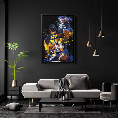 Sidney Crosby Pittsburgh Penguins Canvas Print | NHL Hockey Wall Art
