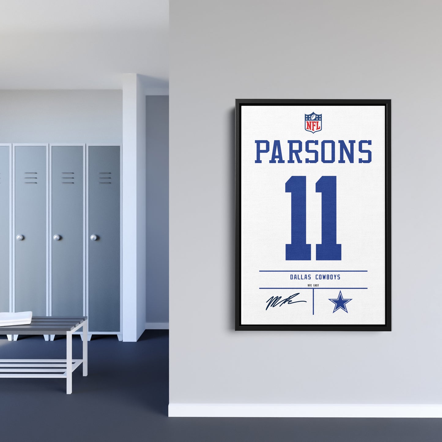 Micah Parsons Cowboys Jersey Canvas Print | Wall Art Decor