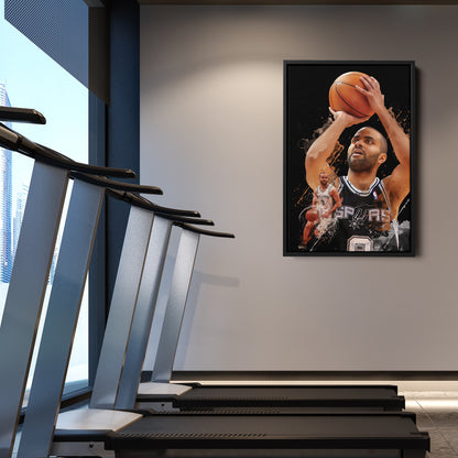 Tony Parker Spurs Canvas Print | San Antonio Basketball Wall Art