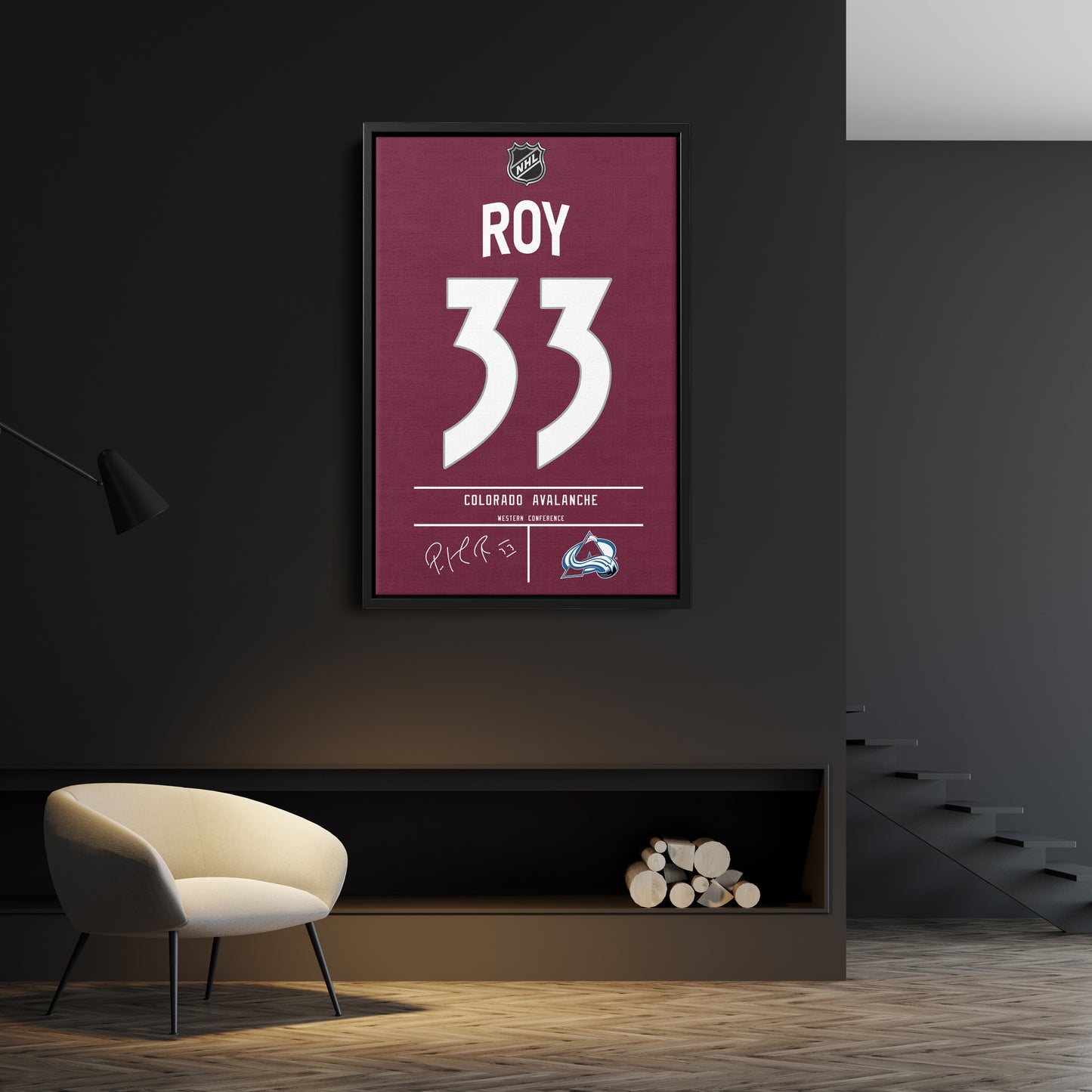 Patrick Roy Avalanche Jersey Canvas Print | Wall Art Decor