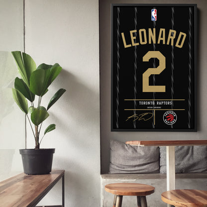 Kawhi Leonard Raptors Jersey Canvas Print | Wall Art Decor