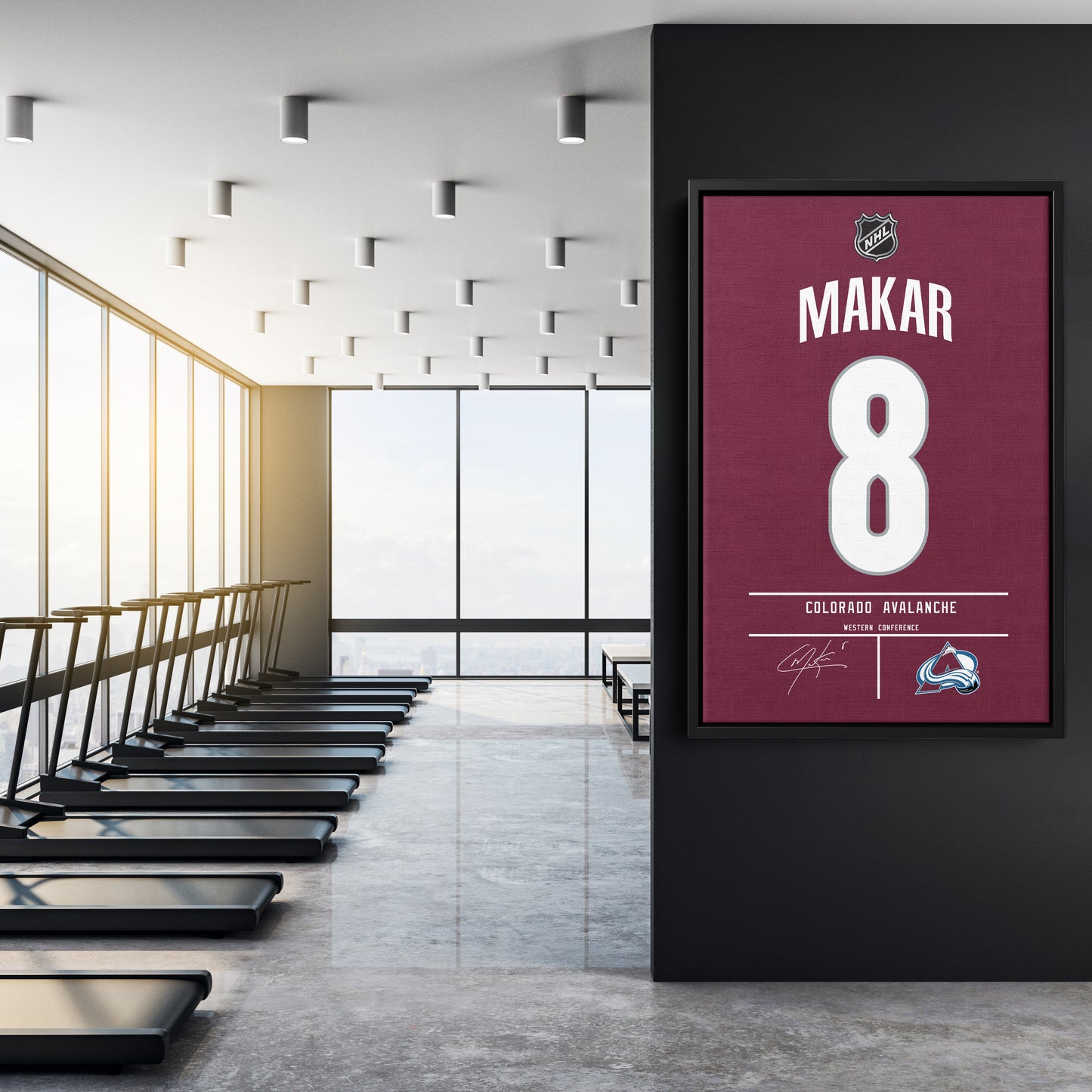 Cale Makar Avalanche Jersey Canvas Print | Wall Art Decor