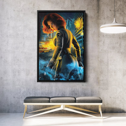 Black Widow Canvas Print | Marvel Superhero Wall Art