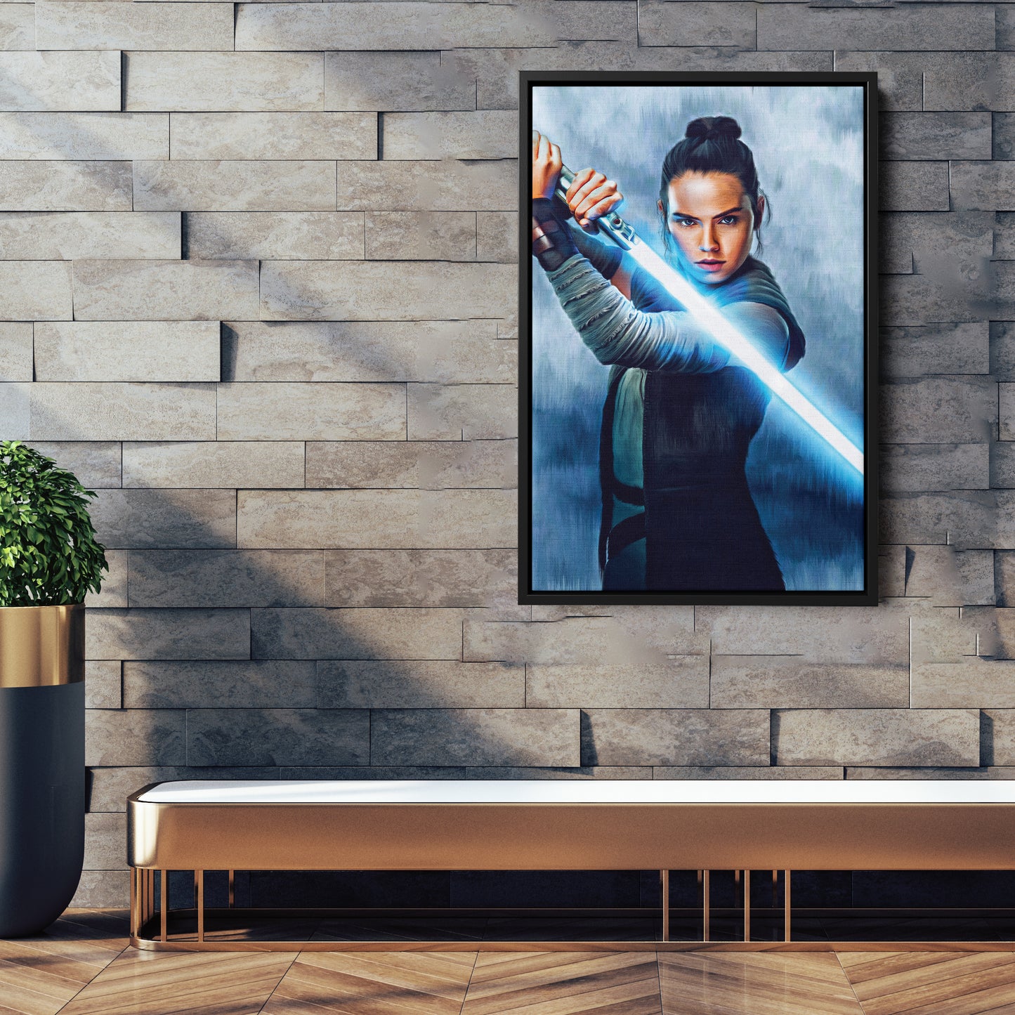 Rey Skywalker Canvas Print | Star Wars Jedi Wall Art