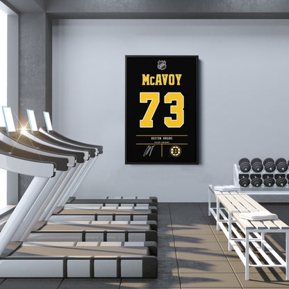 Charlie McAvoy Bruins Jersey Canvas Print | Wall Art Decor