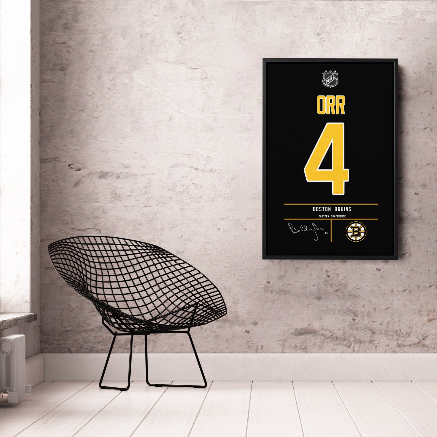 Bobby Orr Bruins Jersey Canvas Print | Wall Art Decor