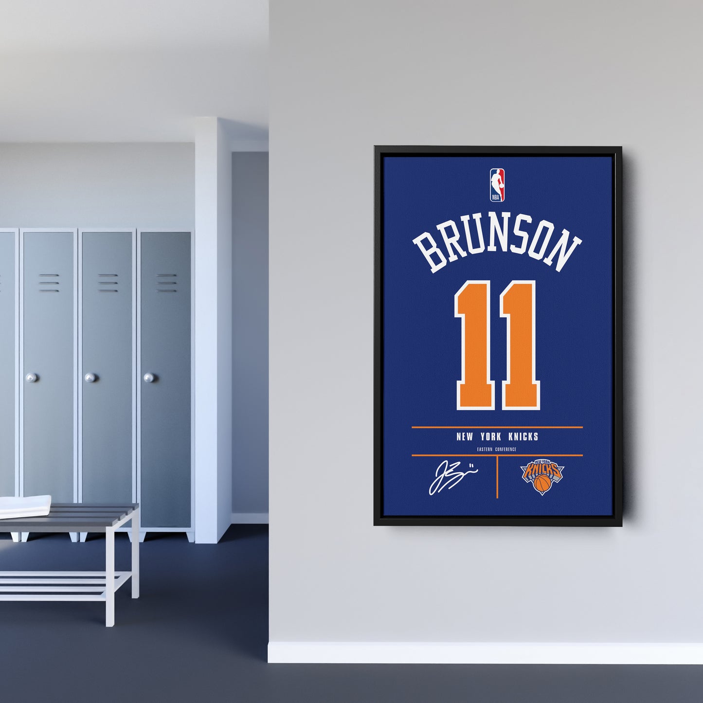 Jalen Brunson New York Knicks Jersey Canvas Wall Art