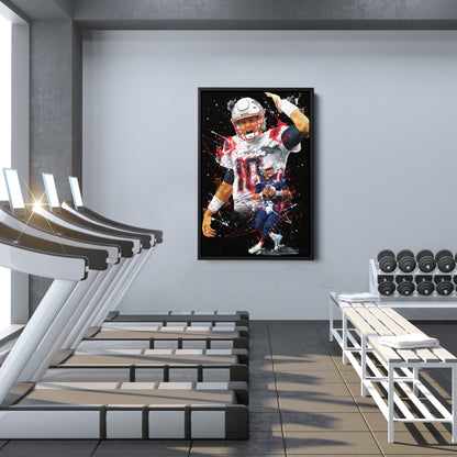 Mac Jones Patriots Canvas Print | New England Football Wall Art