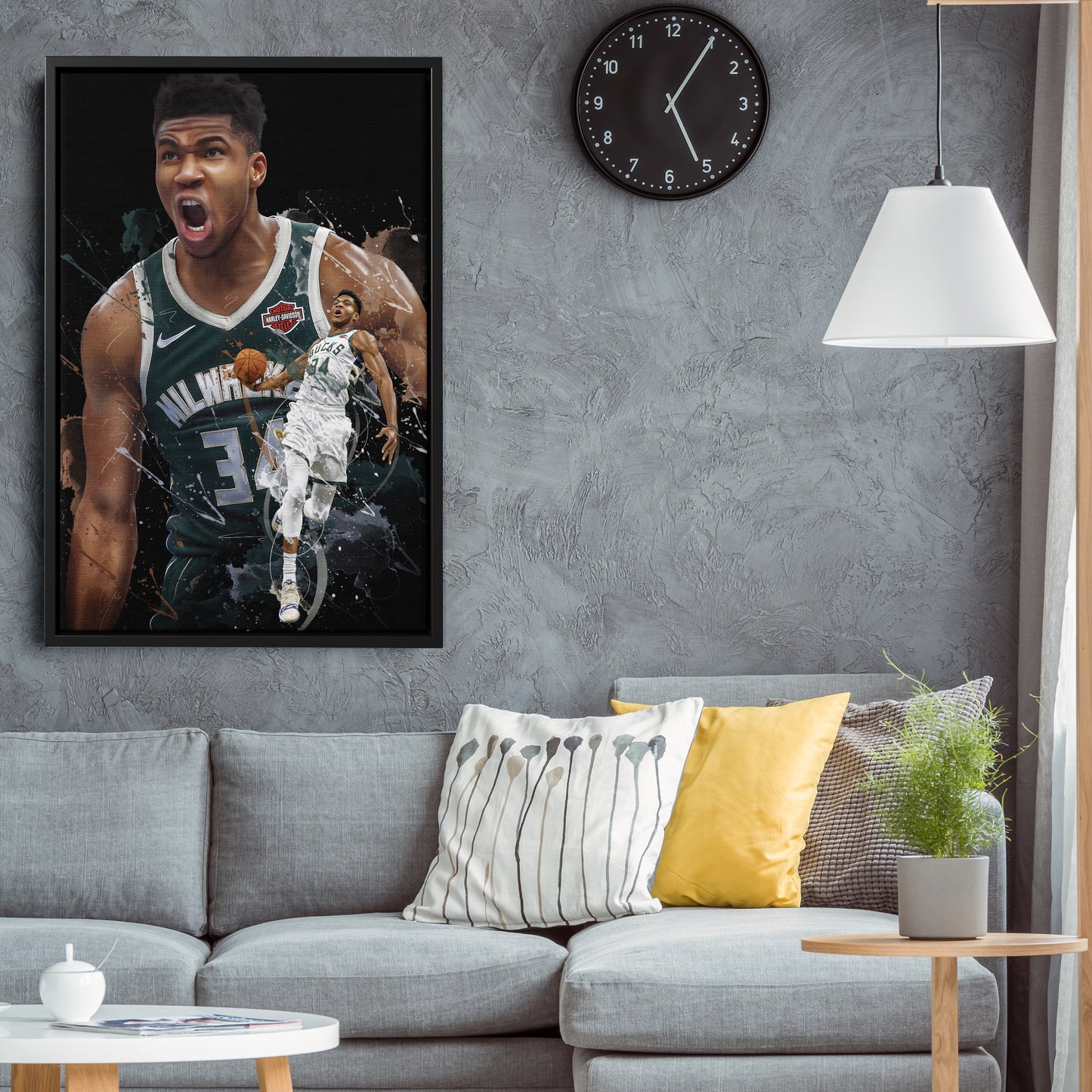 Giannis Antetokounmpo Bucks Canvas Print | Milwaukee Basketball Wall Art