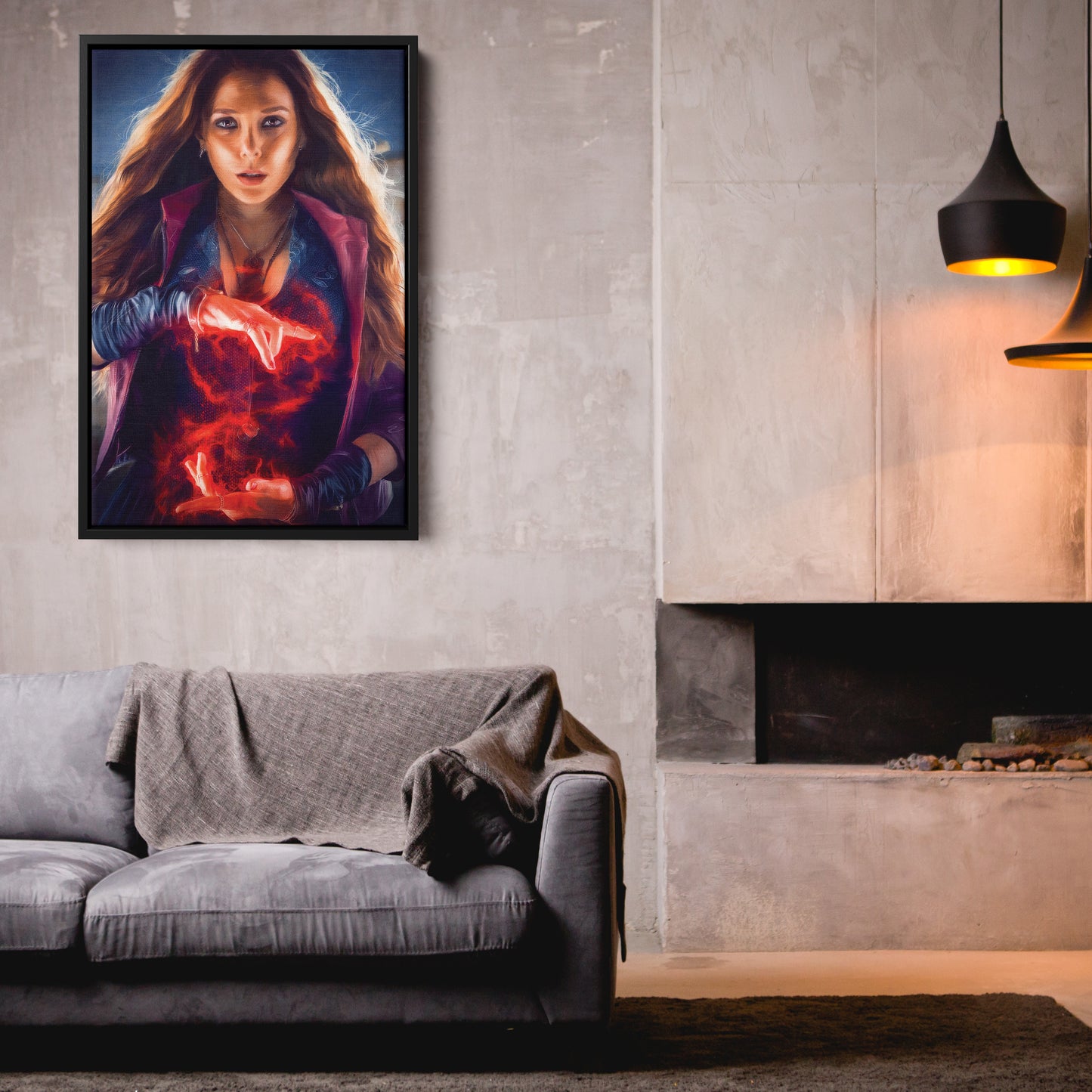 Wanda Maximoff Canvas Print | Marvel Scarlet Witch Wall Art