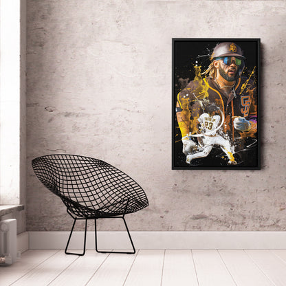 Fernando Tatis Jr. Padres Canvas Print | San Diego Baseball Wall Art