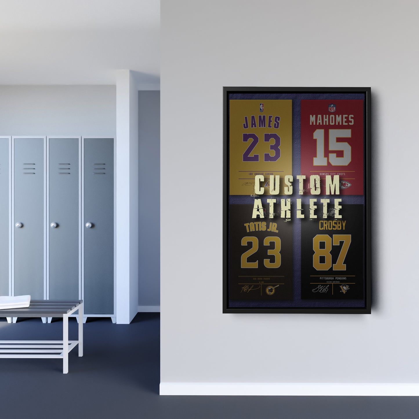 Custom Jersey Canvas Print | Personalized Wall Art Decor