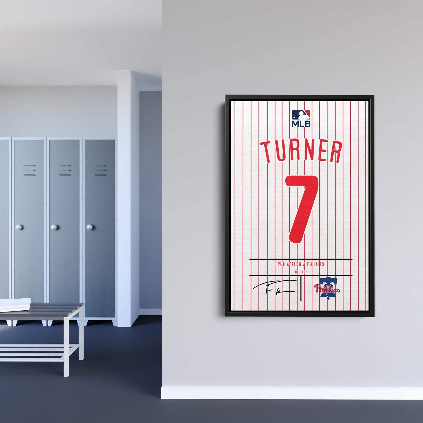 Trea Turner Phillies Jersey Canvas Print | Wall Art Decor