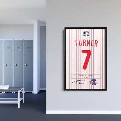 Trea Turner Phillies Jersey Canvas Print | Wall Art Decor