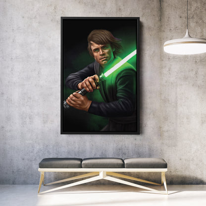 Luke Skywalker Canvas Print | Star Wars Jedi Knight Wall Art
