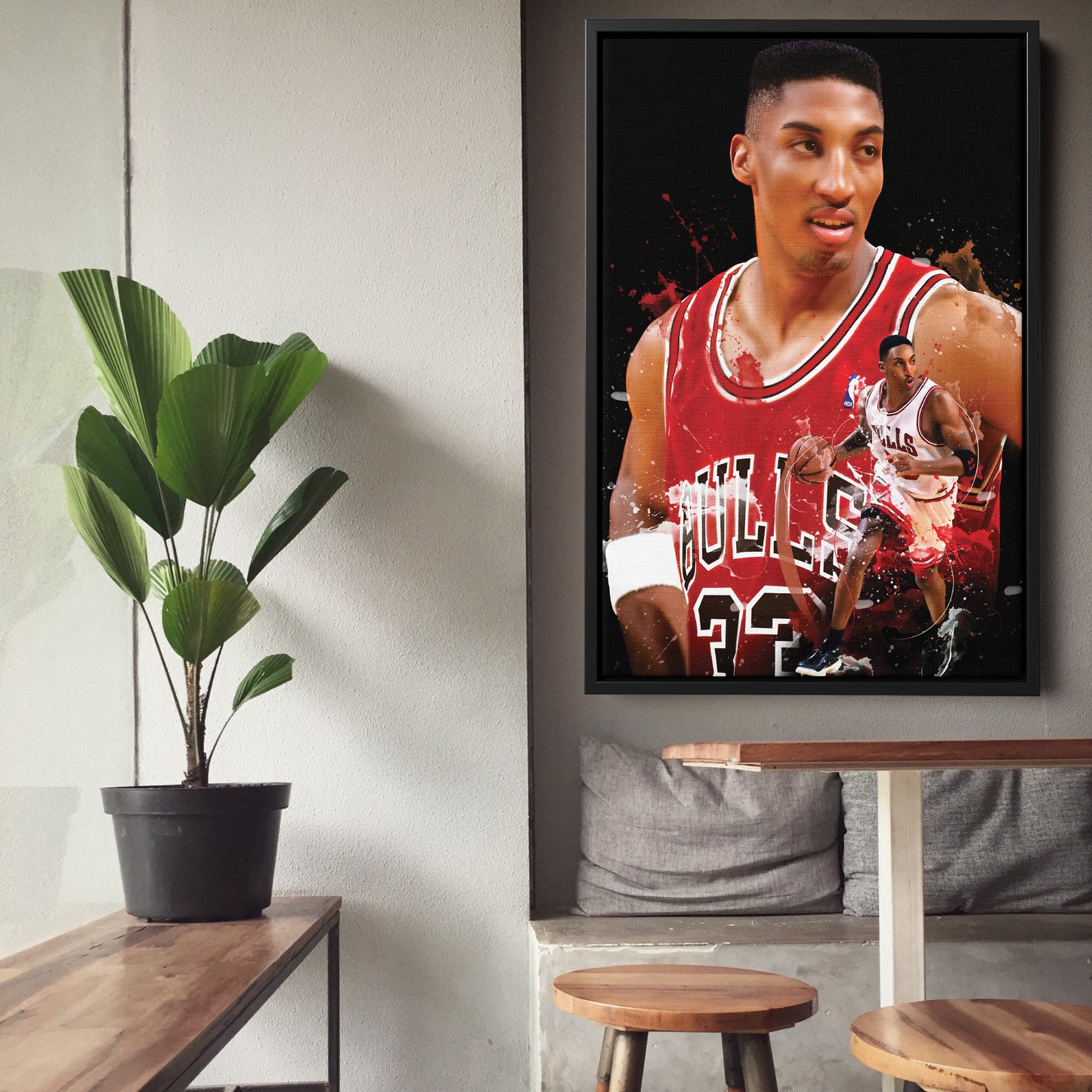 Scottie Pippen Bulls Canvas Print | Chicago Basketball Wall Art