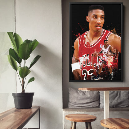 Scottie Pippen Bulls Canvas Print | Chicago Basketball Wall Art