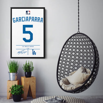 Nomar Garciaparra Dodgers Jersey Canvas Print | Wall Art Decor