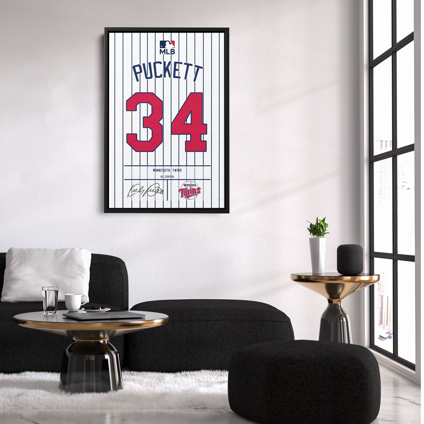 Kirby Puckett Twins Jersey Canvas Print | Wall Art Decor