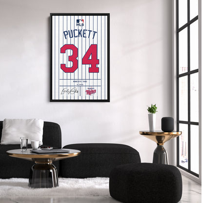 Kirby Puckett Twins Jersey Canvas Print | Wall Art Decor