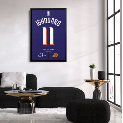 Oso Ighodaro Phoenix Suns Jersey Canvas Wall Art