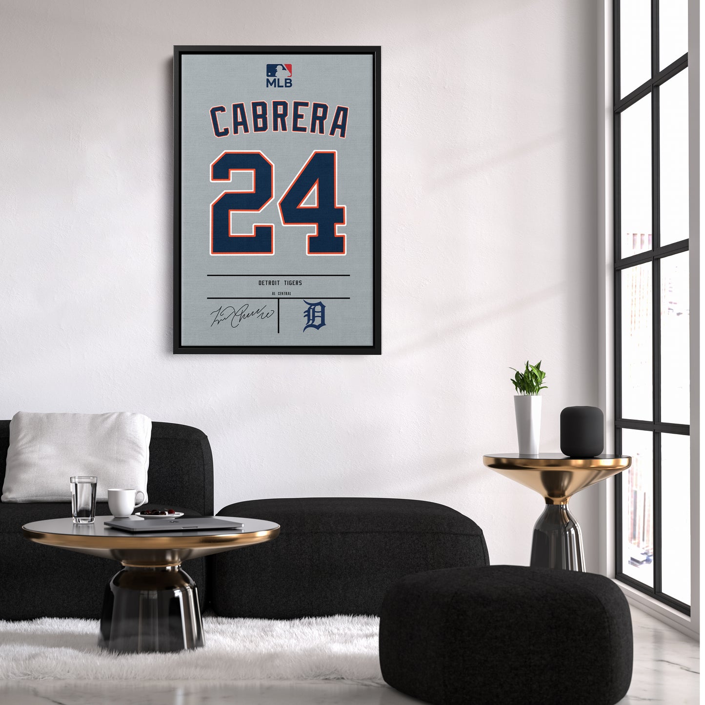 Miguel Cabrera Tigers Jersey Canvas Print | Wall Art Decor