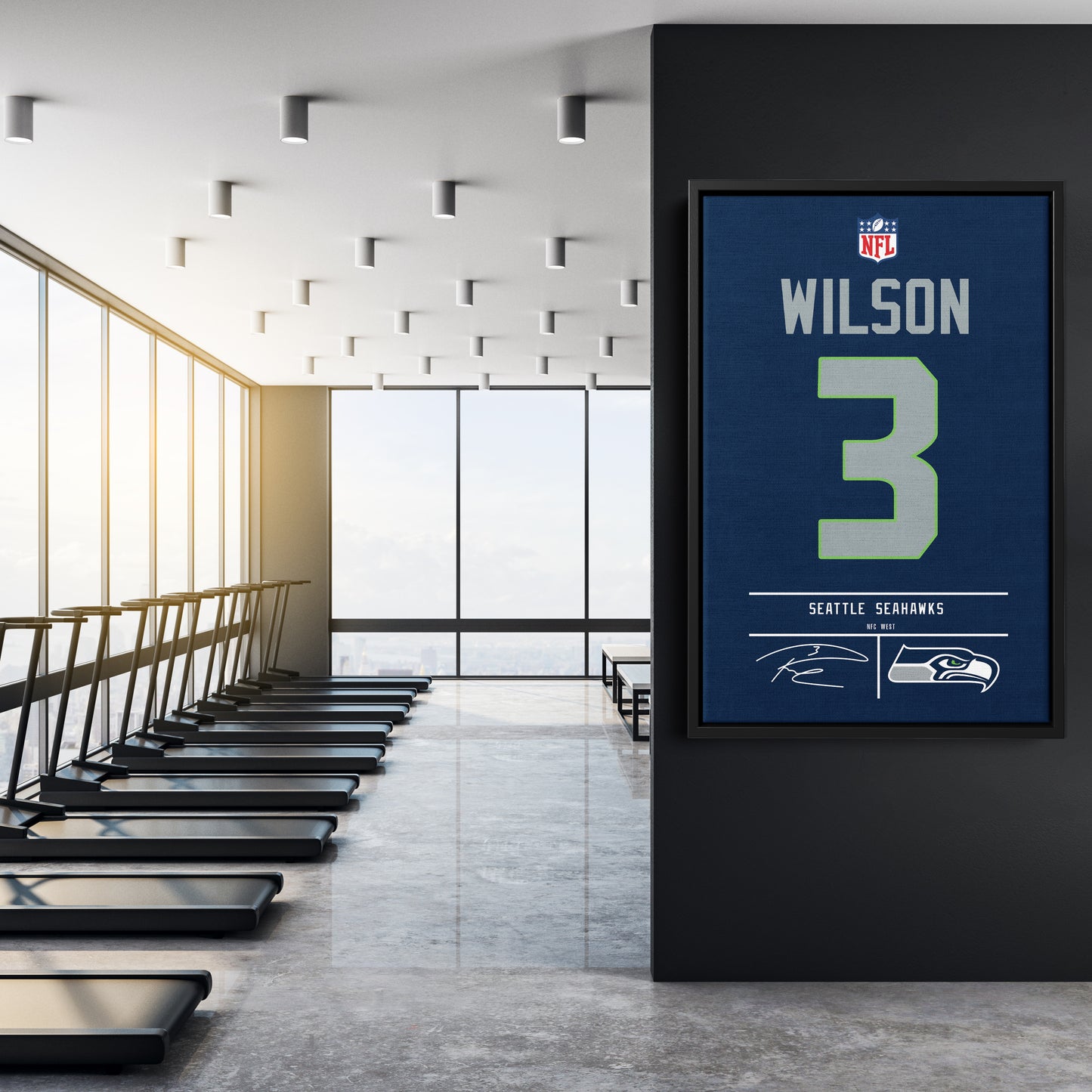 Russell Wilson Seahawks Jersey Canvas Print | Wall Art Decor
