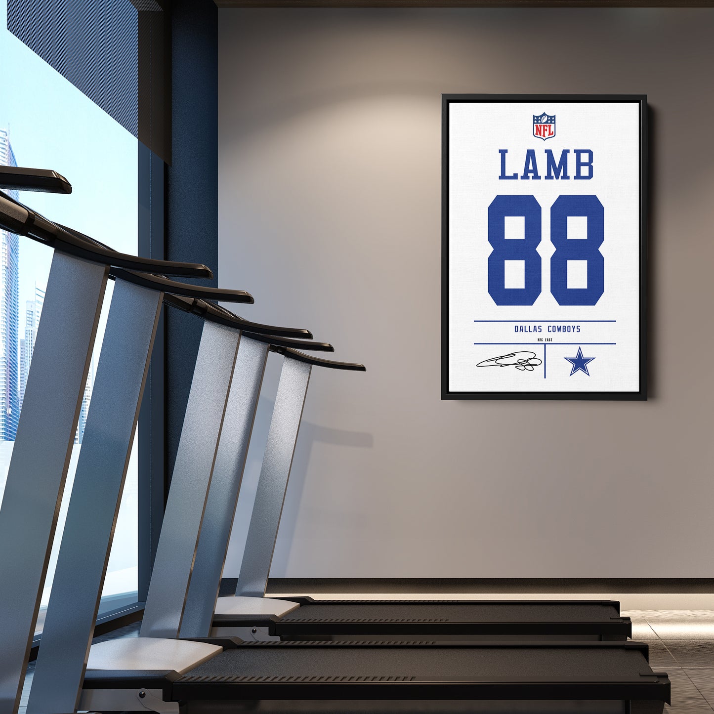 CeeDee Lamb Cowboys Jersey Canvas Print | Wall Art Decor